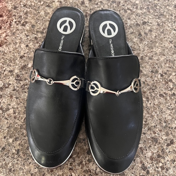 Wishbone Leather Slides - Picture 3 of 4